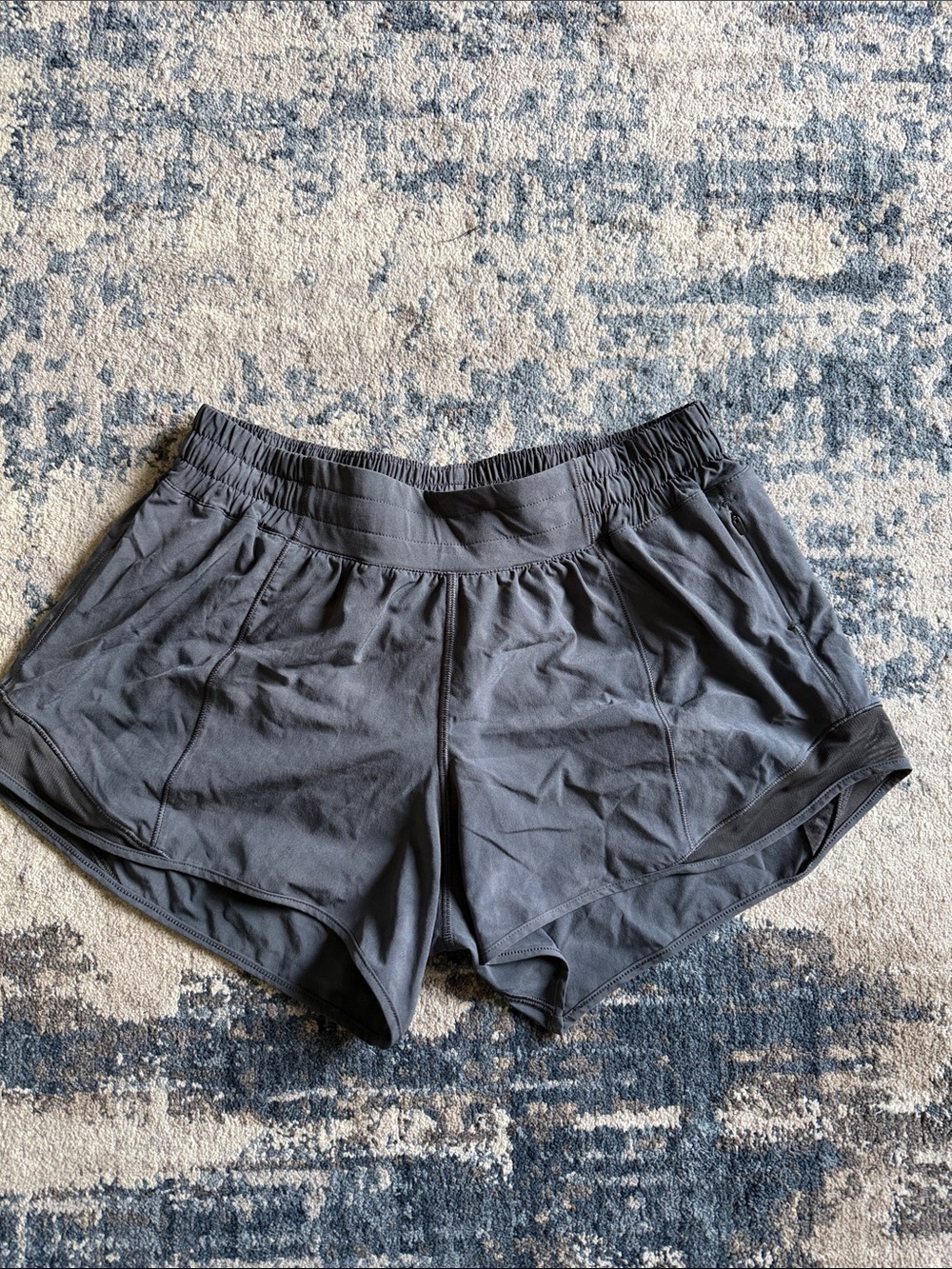 Women’s Lululemon Gray Athletic Hotty Hot Shorts - Lightweight Running Shorts